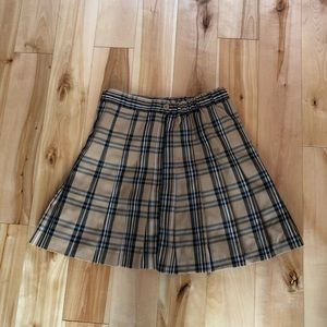 Brown Plaid Skirt